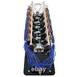 100-240V to 5V Version Motor Model 12-Coil V-Shaped Electromagnet Engine Model