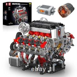 10130 V8 Engine Model Kit 2718 Pcs to Build Your Own Surper Car Engine DI