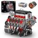 10130 V8 Engine Model Kit 2718 Pcs To Build Your Own Surper Car Engine Di