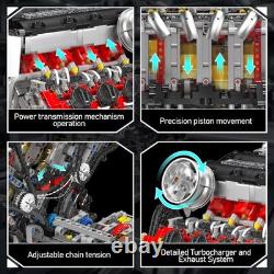 10130 V8 Engine Model Kit 2718 Pcs to Build Your Own Surper Car Engine DI