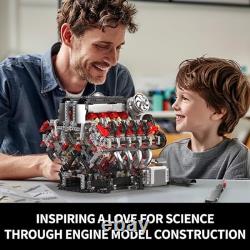 10130 V8 Engine Model Kit 2718 Pcs to Build Your Own Surper Car Engine DI
