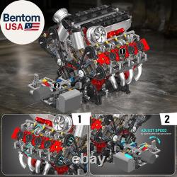 10130 V8 Engine Model Kit, Surper Car Engine That Works with Motor, Buildabe STE 10130 V8 Engine Model Kit, Surper Car Engine That Works with Motor, Buildabe STE