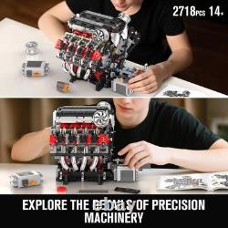 10130 V8 Engine Model kit That Runs Build Your Own STEM V8 Model Engine for