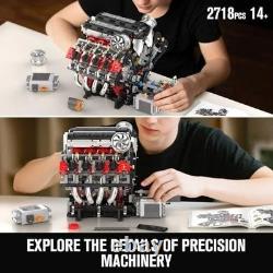 10130 V8 Engine Model kit That Runs Build Your Own STEM V8 Model Engine for