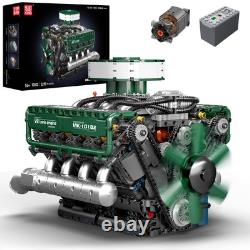 10182 V8 Engine Model Kit Build Your Own V8 Tank Engine Building Block with
