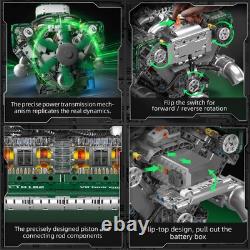 10182 V8 Engine Model Kit Build Your Own V8 Tank Engine Building Block with
