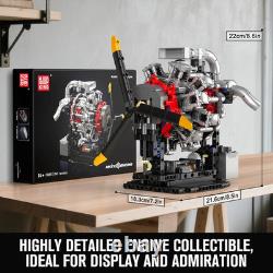 10211 Aircraft Engine Model That Works, 1147PCS Transmission Engine Battery/Moto