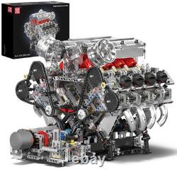 10219 V8 Engine Model Kit Build Your Own Supercar Model Engine, STEM Engine