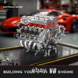 10219 V8 Engine Model Kit Build Your Own Supercar Model Engine, STEM Engine