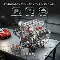 10219 V8 Engine Model Kit Build Your Own Supercar Model Engine, STEM Engineeri