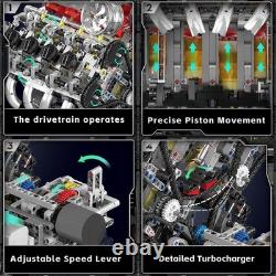 10219 V8 Engine Model Kit Build Your Own Supercar Model Engine, STEM Engineeri