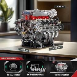 10219 V8 Engine Model Kit Build Your Own Supercar Model Engine, STEM Engineeri