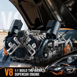 10248 V8 Engine Model That Works, Build Your Own Cars Combustion Battery/Motor B