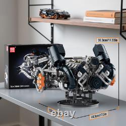 10248 V8 Engine Model That Works, Build Your Own Cars Combustion Battery/Motor B