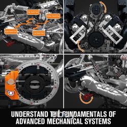 10248 V8 Engine Model That Works, Build Your Own Cars Combustion Battery/Motor B