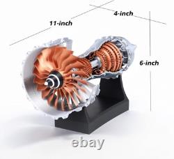 11-Inch Turbofan Engine Model Kit Realistic Jet Engine Model for Adults 3D Print