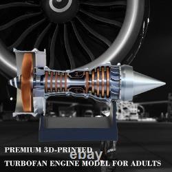 11-Inch Turbofan Engine Model Kit Realistic Jet Engine Model for Adults 3D Print