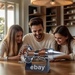 11-Inch Turbofan Engine Model Kit Realistic Jet Engine Model for Adults 3D Print
