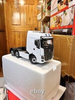 124 Scale Dragon Motor H7 White Day Cab Truck Tractor Diecast Model Car