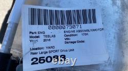 12-20 Tesla Model S X Engine Motor Rear Large Drive Unit SPORT 1002633-01-U