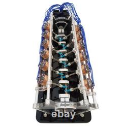 12-Coil DIY Motor Model V-Type Electromagnet Engine Model Kit 100-240V to 5V