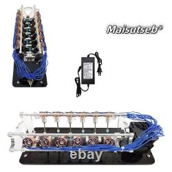 12-Coil Motor Model Teaching DIY Tool V-type Electromagnet Engine Model 5V