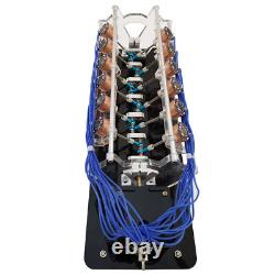12-Coil Motor Model Teaching DIY Tool V-type Electromagnet Engine Model 5V