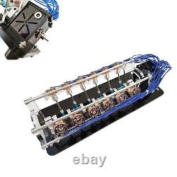 12 Coils Electric Motor Teaching Model Aid Toy V-type Electromagnet Engine Model