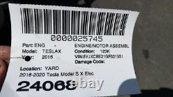 14-18 Tesla Model X S Electric Engine Motor Front Small Drive Unit 1035000-00-J