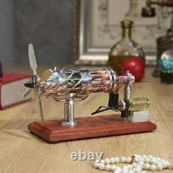 16 Cylinder Hot Air Stirling Engine Motor Model Aircraft Propeller Toy
