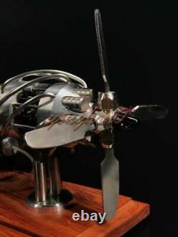 16 Cylinder Hot Air Stirling Engine Motor Model Aircraft Propeller Toy