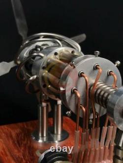 16 Cylinder Hot Air Stirling Engine Motor Model Aircraft Propeller Toy