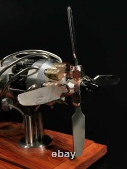 16 Cylinder Hot Air Stirling Engine Motor Model Aircraft Propeller Toy