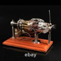 16 Cylinder Hot Air Stirling Engine Motor Model Aircraft Propeller Toy