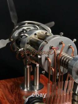 16 Cylinder Hot Air Stirling Engine Motor Model Aircraft Propeller Toy