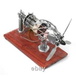 16 Cylinder Hot Air Stirling Engine Motor Model Aircraft Propeller Toy