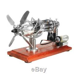 16 Cylinder Hot Air Stirling Engine Motor Model Creative Educational Toy Engine