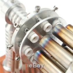 16 Cylinder Hot Air Stirling Engine Motor Model Creative Educational Toy Engine