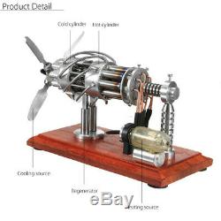 16 Cylinder Hot Air Stirling Engine Motor Model Creative Motor Engine