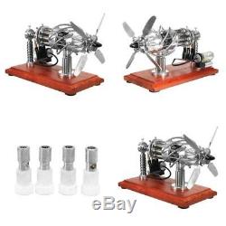 16 Cylinder Hot Air Stirling Engine Motor Model Creative Steam Power Engine Toy