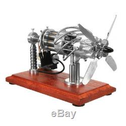 16 Cylinder Hot Air Stirling Engine Motor Model Creative Steam Power Engine Toy