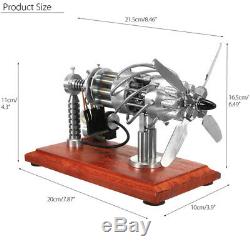 16 Cylinder Hot Air Stirling Engine Motor Model Creative Steam Power Engine Toy