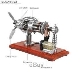 16 Cylinder Hot Air Stirling Engine Motor Model Creative Steam Power Engine Toy