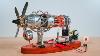 16 Cylinder Swash Plate Stirling Engine Generator Model With Led And Voltage Digital Display Meter
