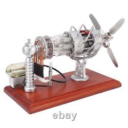 16 Cylinders Hot Air Stirling Engine Educational Stirling Engine Motor Model NEW