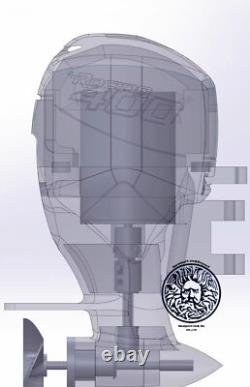 18 Mercury Racing 400 Outboard Motor Model RC Model Kit