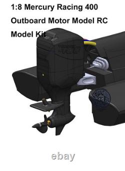 18 Mercury Racing 400 Outboard Motor Model RC Model Kit