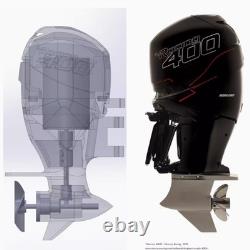 18 Racing 400 Outboard Motor Model Toy High-Detail Boat Engine ReplicaAE