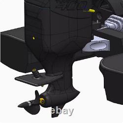 18 Racing 400 Outboard Motor Model Toy High-Detail Boat Engine Replica