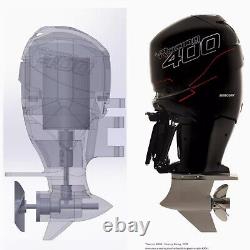 18 Racing 400 Outboard Motor Model Toy High-Detail Boat Engine Replica